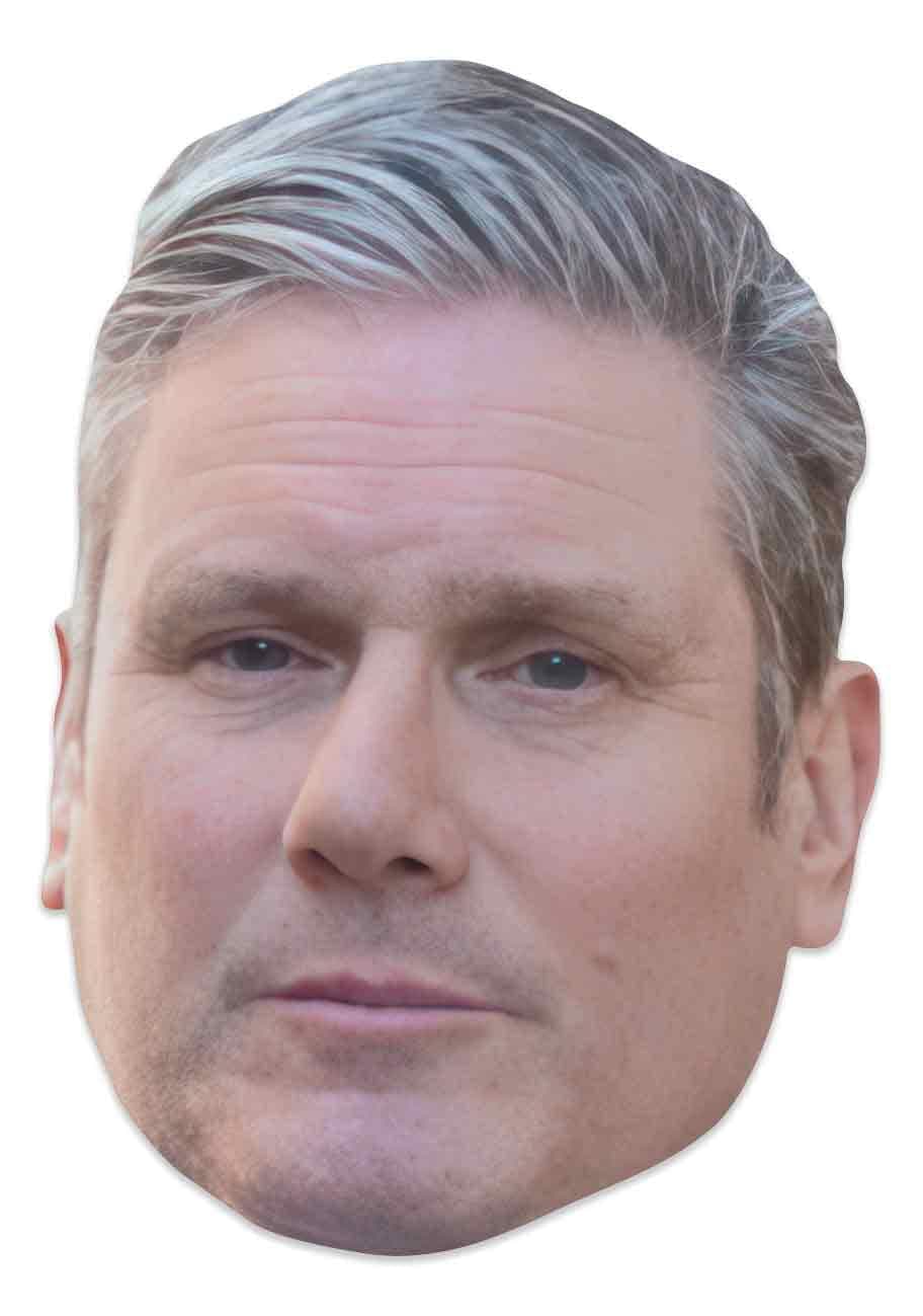STAR CUTOUTS SM466 Keir Starmer Cardboard Face Mask – Political Costume Fancy Dress