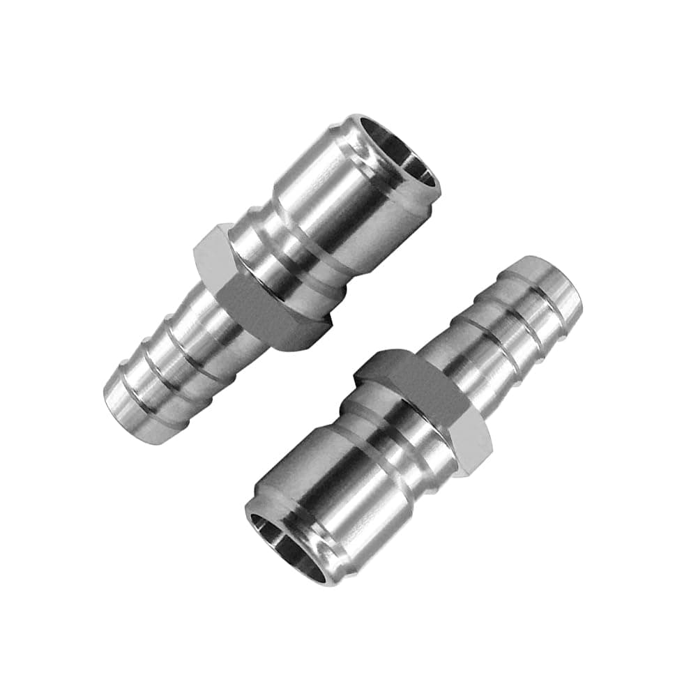 JoyTube 1/2" Barb Female Quick Disconnect 304 Stainless Steel Home Brewing Connector (Pack of 2)