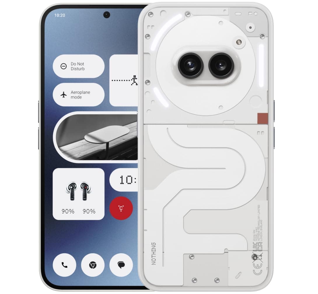 Nothing Phone (2a) 8+128GB - Handy ohne vertrag mit Nothing OS 2.5 - Milchweiß