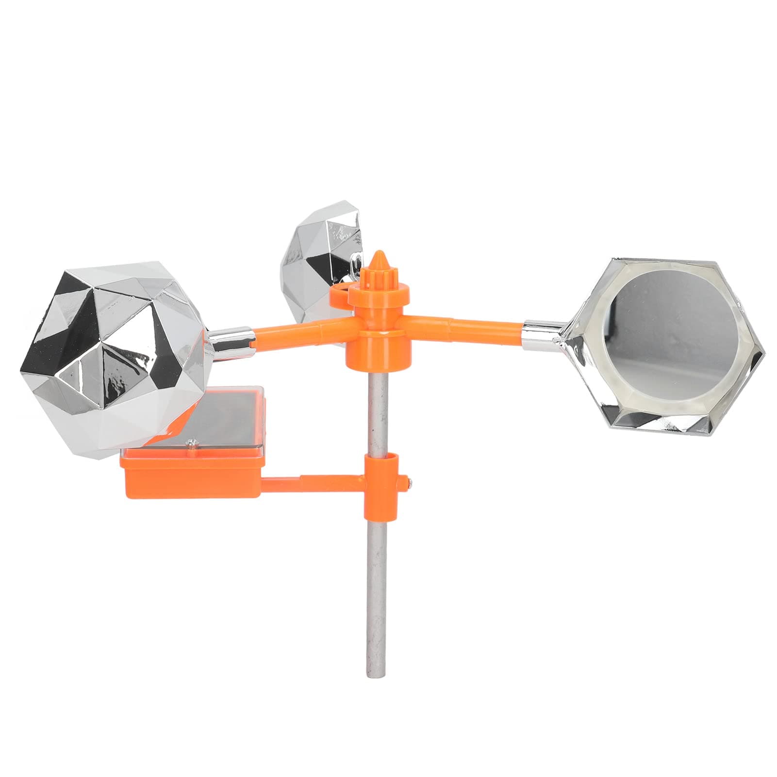 Bird Scarers for Gardens. Seagull Pigeon Deterrent. White Solar Sound Light Bird 360¡ã Rotating Solar Bird Flashing Deterrent for Farm Orchard Field Airport