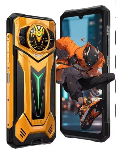 CHANDUELEC S200 Ultra 5G AI Rugged Phone 48GB+1TB Light Effect 1.34" Rear Display Dimensity 7400 11000mAh 66W NFC