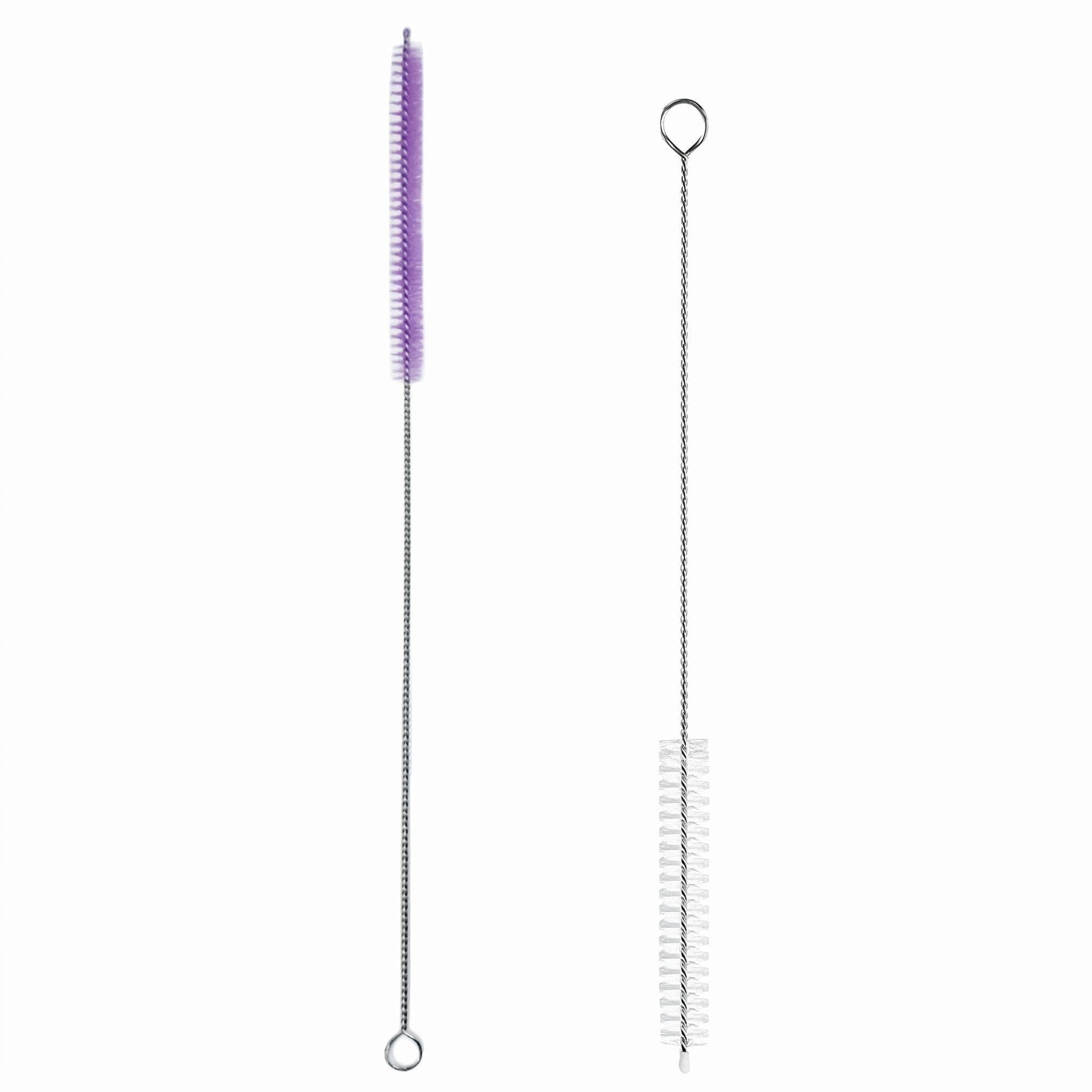 Straw Cleaner Brush, Reusable Metal Handles Straw Cleaner Brush Extra Long for Stanley Mug 40, 30, 20 oz, 10mm Wide for Sippy Cup, Water Bottle and Tubes