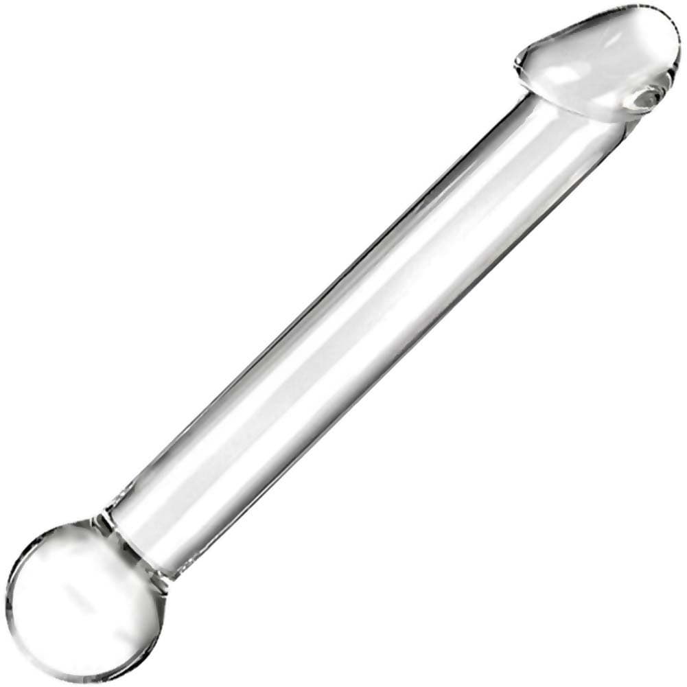 Gläs Sex Toys for Women – 7” Clear Hand Blown Handcrafted Glass Dildo with Realistic Head, Borosilicate Glass Vibrator Alternative, Non-Porous Hygienic, Temperature Play, Luxury Women Sex Toys