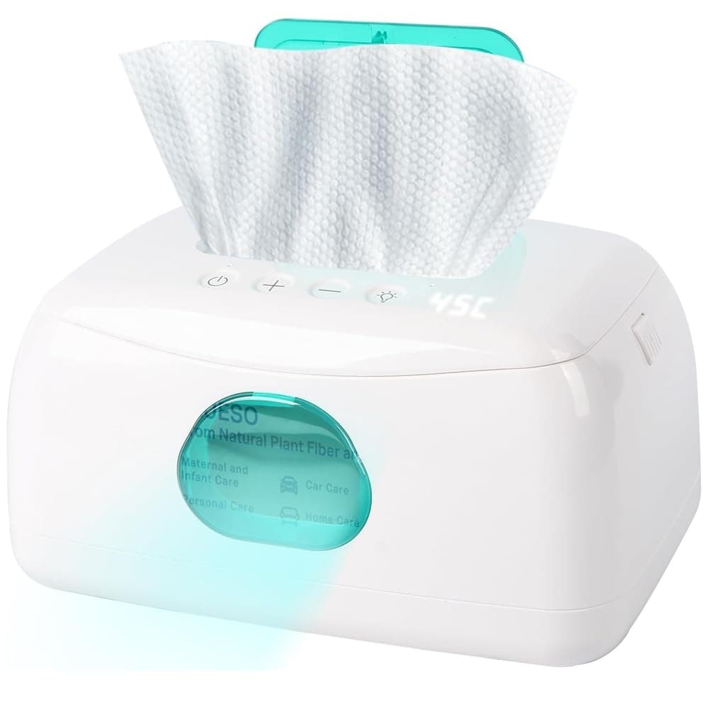 OLurkthu Baby Wipe Warmer with Auto-Lift, 16-Level Heating, Car USB Power