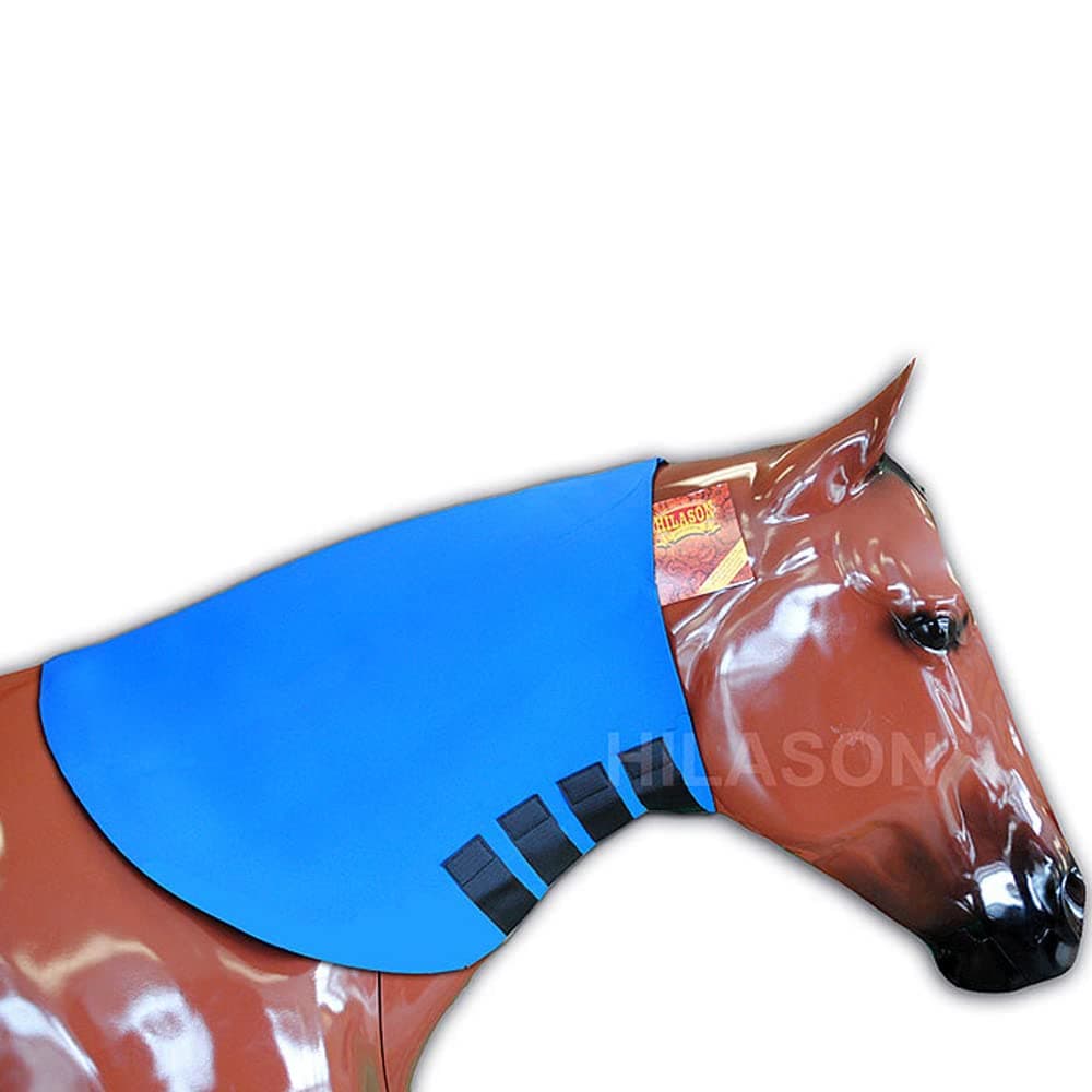 HILASON Large Blue Heavy Duty Horse Neoprene Neck Sweat Wrap Grooming Tack