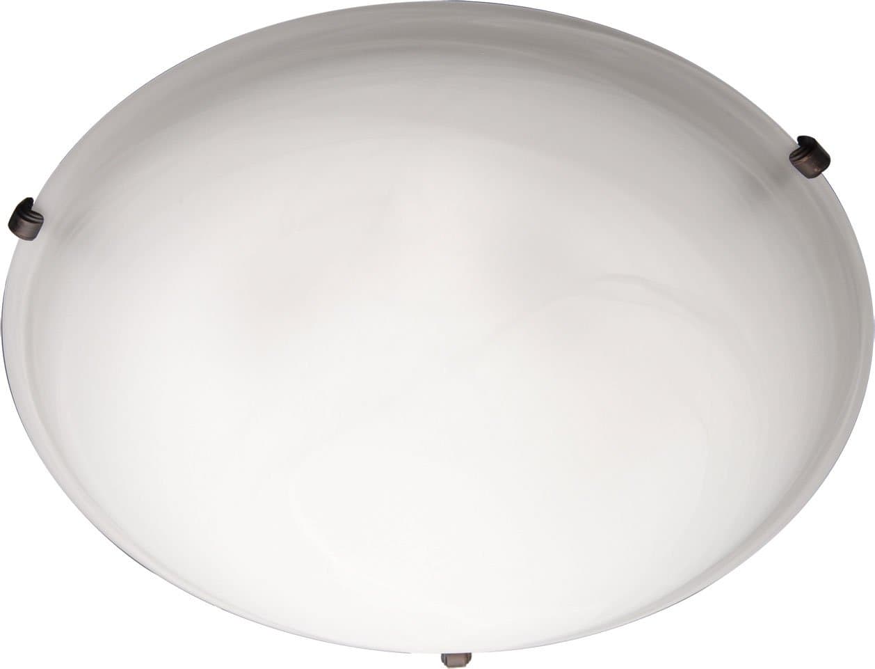 Maxim Lighting 2680MROI Two Light Marble Glass Bowl Flush Mount, Oil Rubbed Bronze