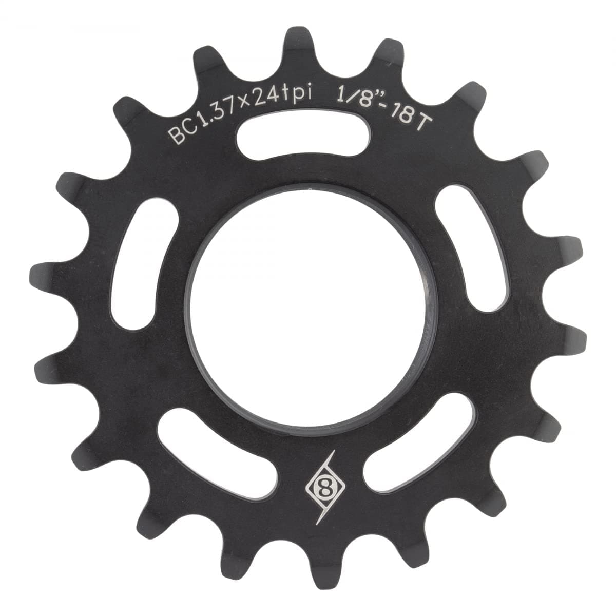 Origin8 Track Cog, 18T x 1/8, Black