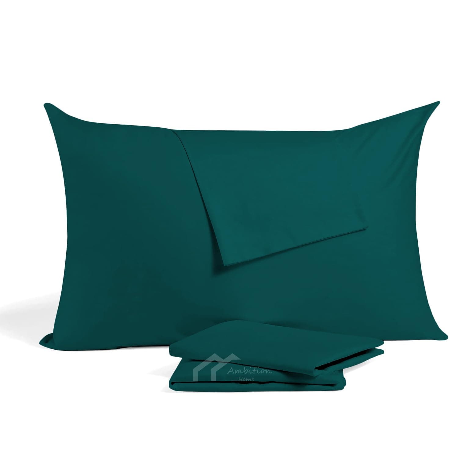 Youth Pillowcase 16 x 22 Inch Teal Zipper Closure Pillow case Set of 2 Travel Pillow Cover 500 Thread Count 100% Soft Egyptian Cotton Toddler Travel Pillow Cover 16x22 inch, Teal