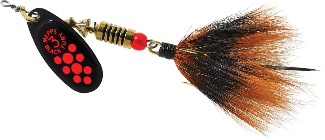 Mepps BF1TFLはフューリートレブル1/8-Ounce（ブラック）を着て