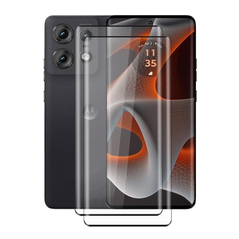 YQINHHME for Motorola Edge 50 Pro Tempered Glass Screen Protector, [2 Pack] 9H Hardness Protective film for Motorola Edge 50 Pro (6.7"), High Clear, Anti Scratch, Bubble Free Tempered glass film