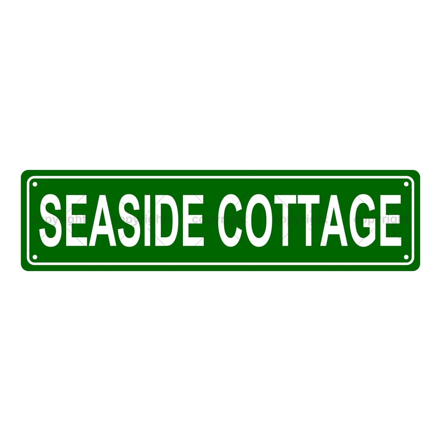 SEASIDE COTTAGE SPACE Metal Tin Street Sign Bar Cafe Garage Cave Home Room Wall Bathroom Farmhouse Garden Porch Patio Decor, 16 x 4 Inch