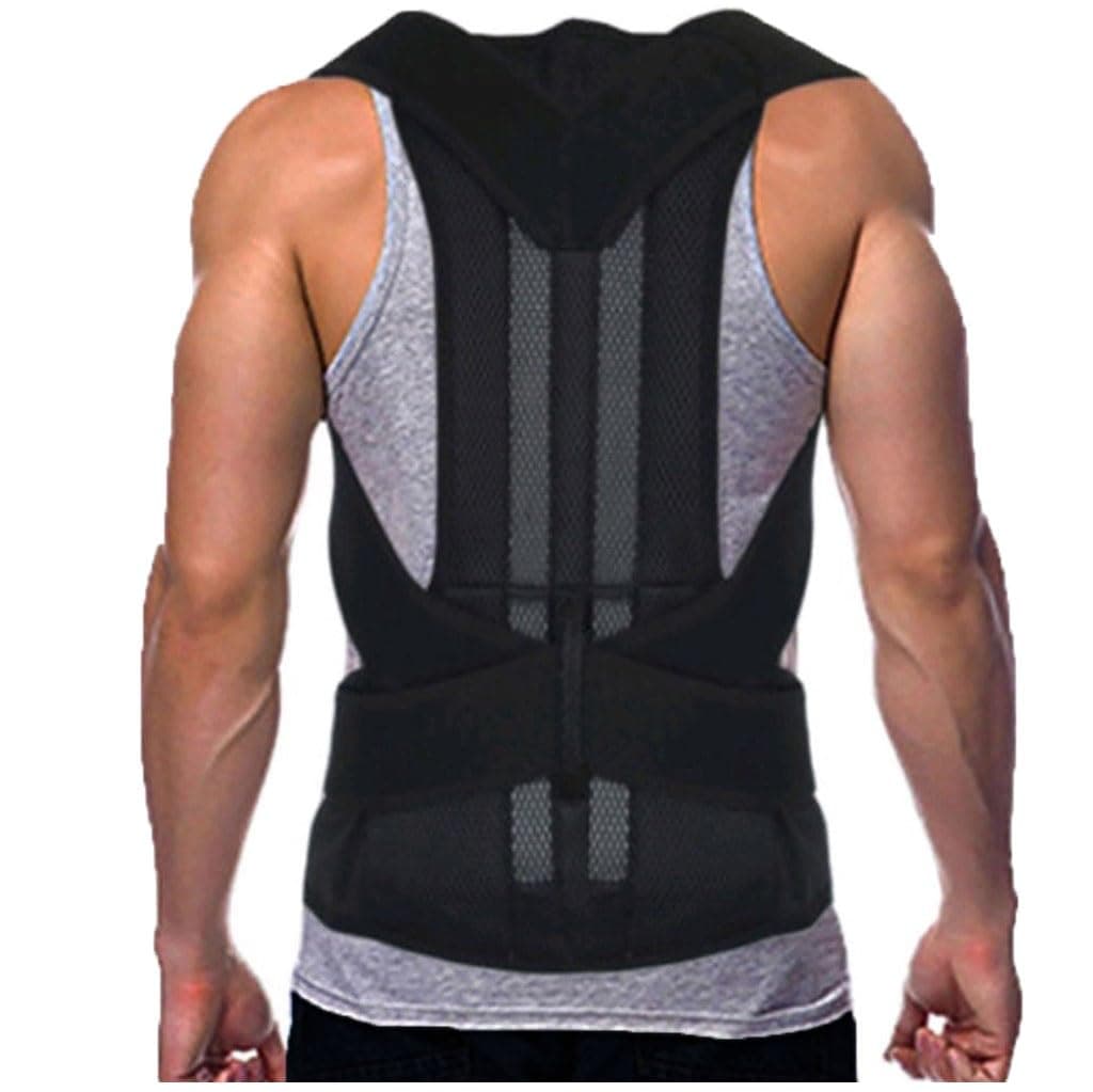 S-5Xl Plus Size Corrector for Women Men Back Support Belt Hunchback Correction Therapy-Belt Pain Relief for Herniated Disc Sciatica Scoliosis,Black-XXXL/XXX