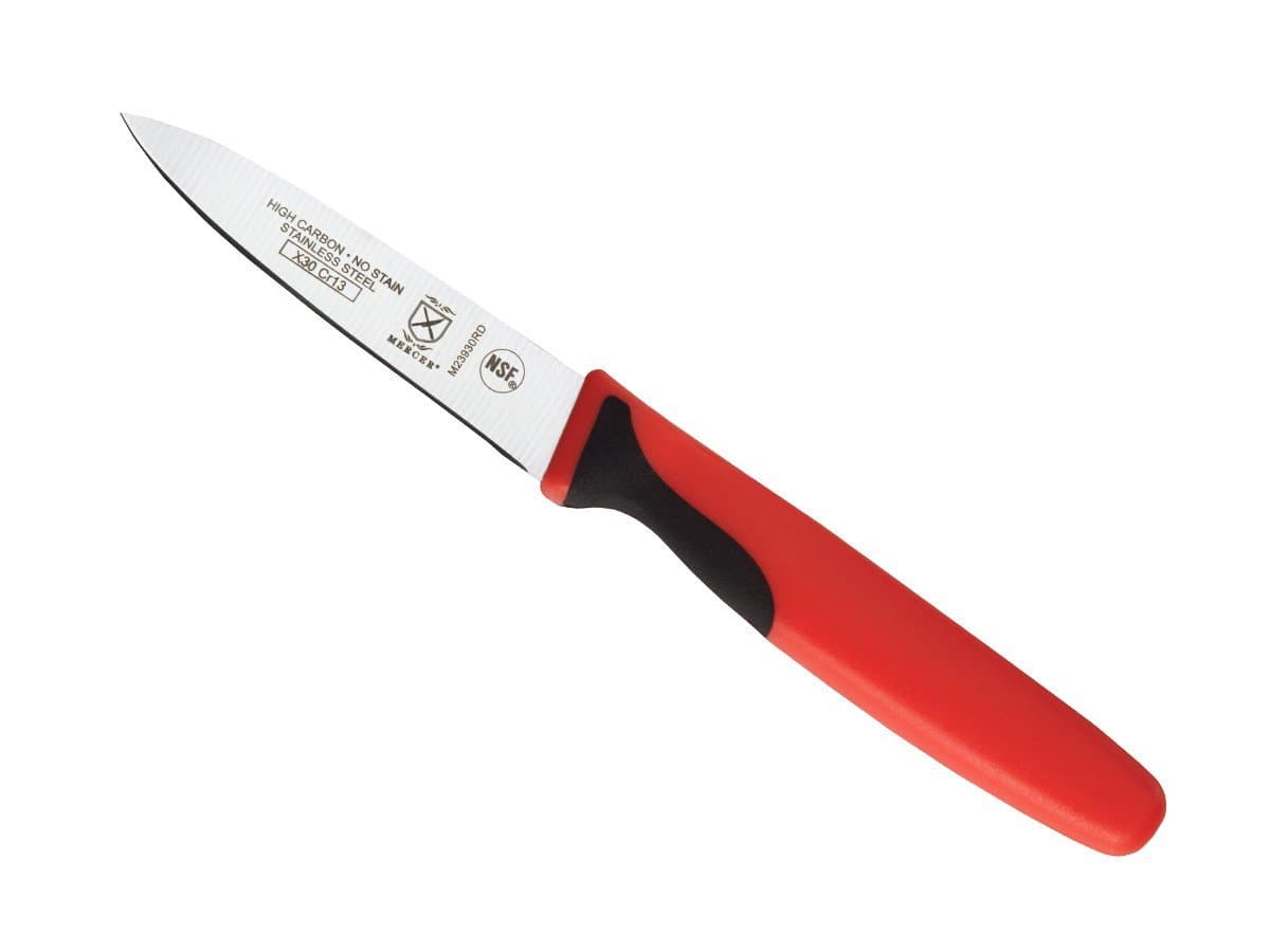 Mercer Culinary 3-Inch Paring Knife, Red