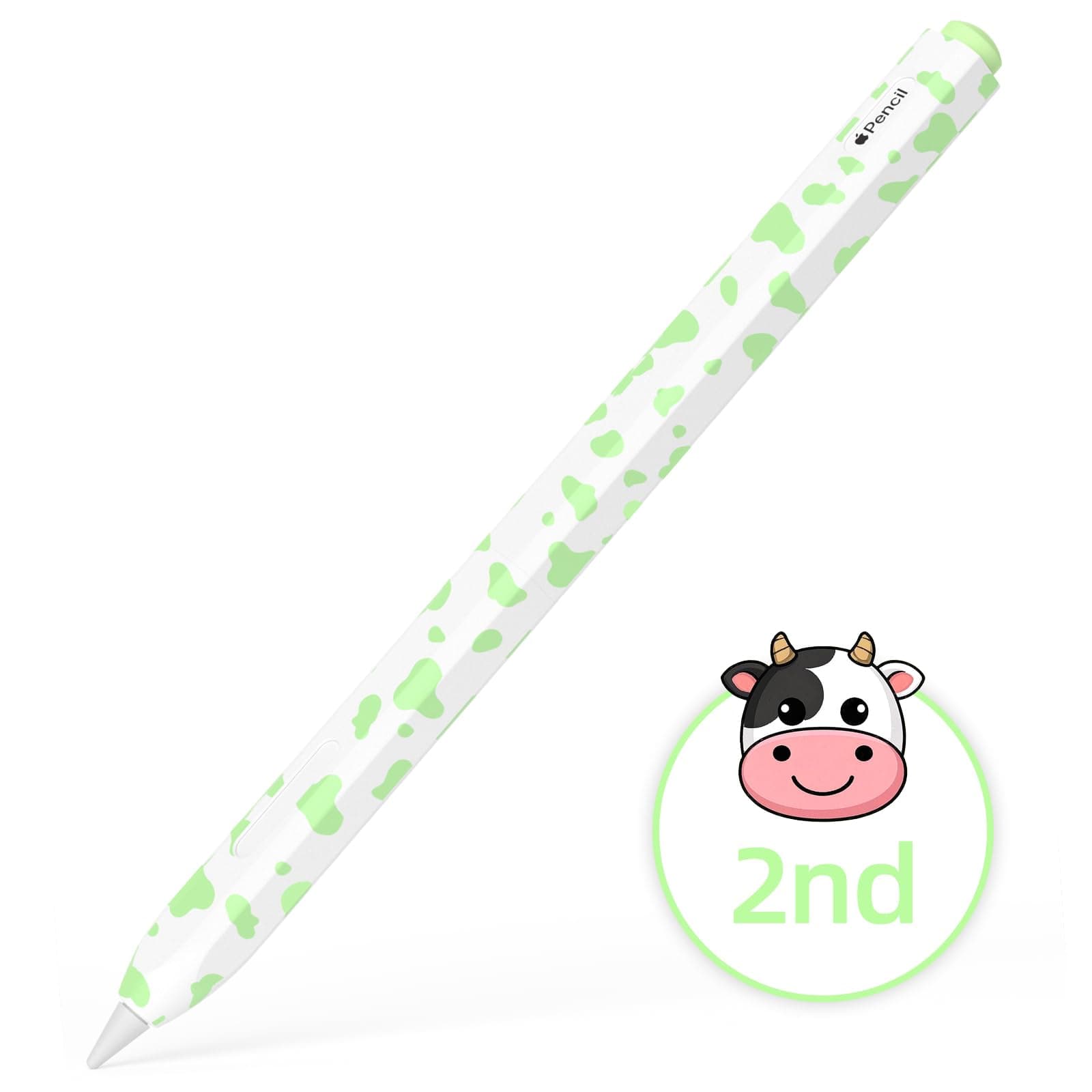 JOOSKO Cow Print Pencil Case for Apple Pencil 2nd Generation Case(Greens)