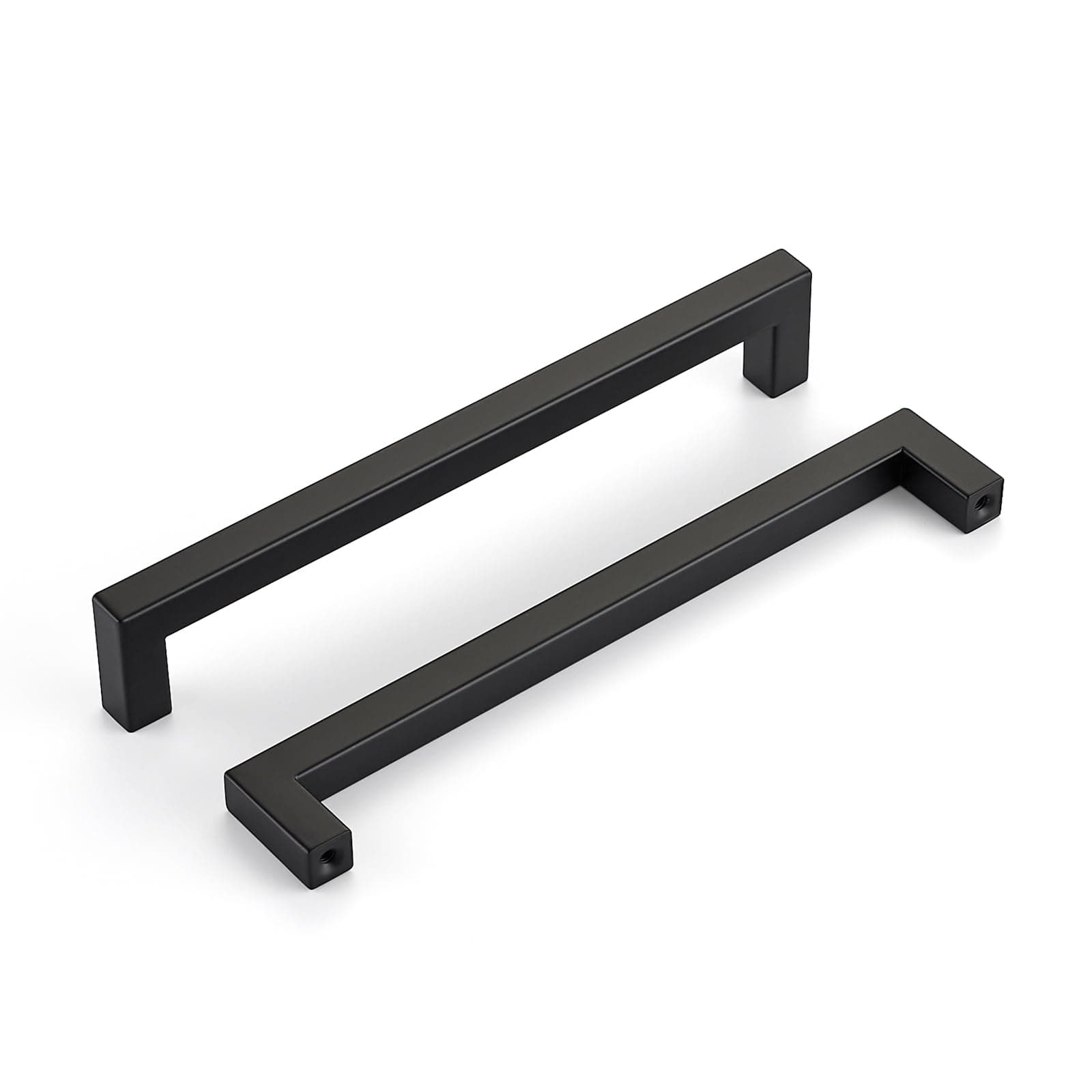 HOME EDIT Matte Black Square Drawer Handles & Pulls 7-1/2 Inch,30 Pack
