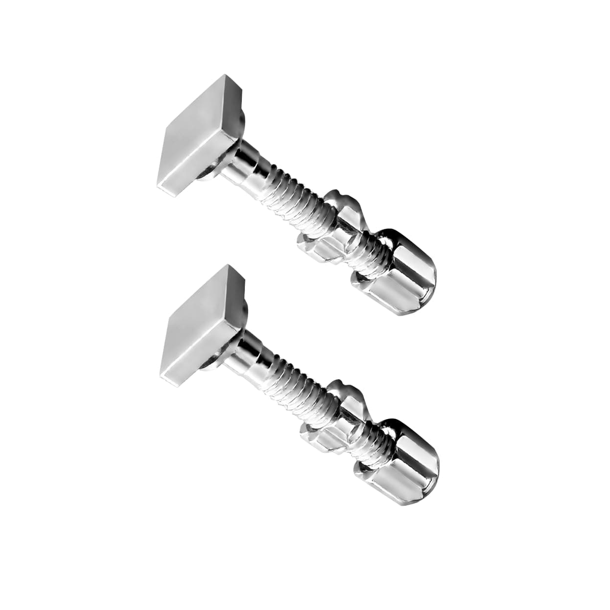Replacement Screws for Cartier Rimless Sunglass Eyeglasses Square Screws Repair Kit Silver 2.5mm 3.2mm (2.5mm)