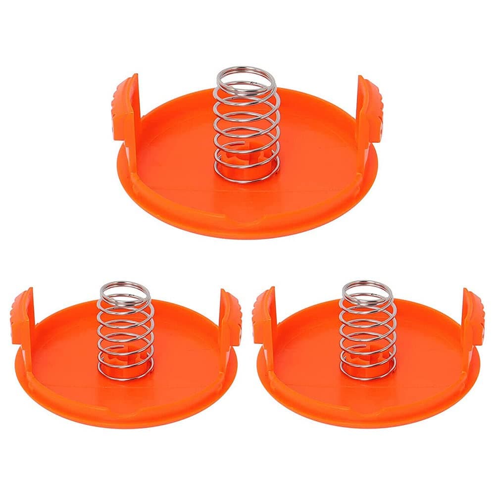 LEFITPA 3 Pack Replacement RC-100-P Spool Cap & Spring for Black & Decker String Trimmers LST120 ST6600 GH400 CST1000 BESTA510 ST7000 NST1024 MTE912 LST140 ST7200 NST1118 GH600 CST1200 BESTE620 Models