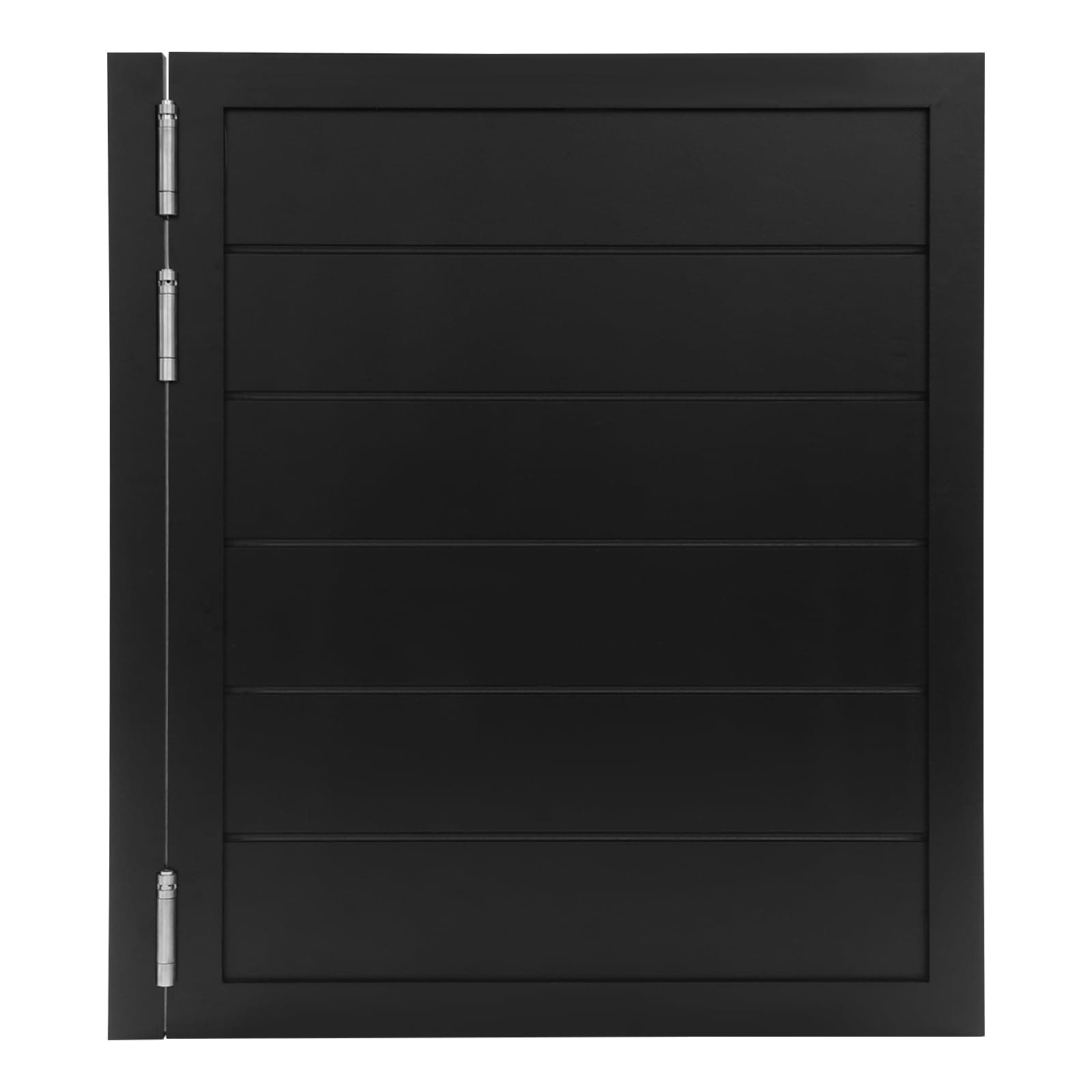 Unnsiapit Swinging Door Cafe Door, W31.5xH35.4in Wooden Single Saloon Door with 3 Stainless Steel Hinges, Half Entrance Partition for Kitchen Bar Cellar Porch Barn, Black