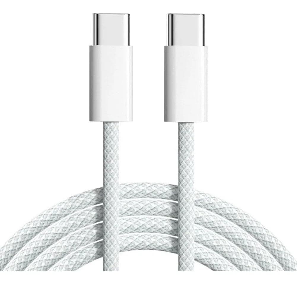 USB C to USB C Cable, Type C 60W Fast Charging Cable 480Mbps Speed, USB-IF Certified, for Fast Charging Apple iPhone 16/15, iPad, MacBook, Samsung Galaxy, Tablets, Laptops, 6 Foot, White