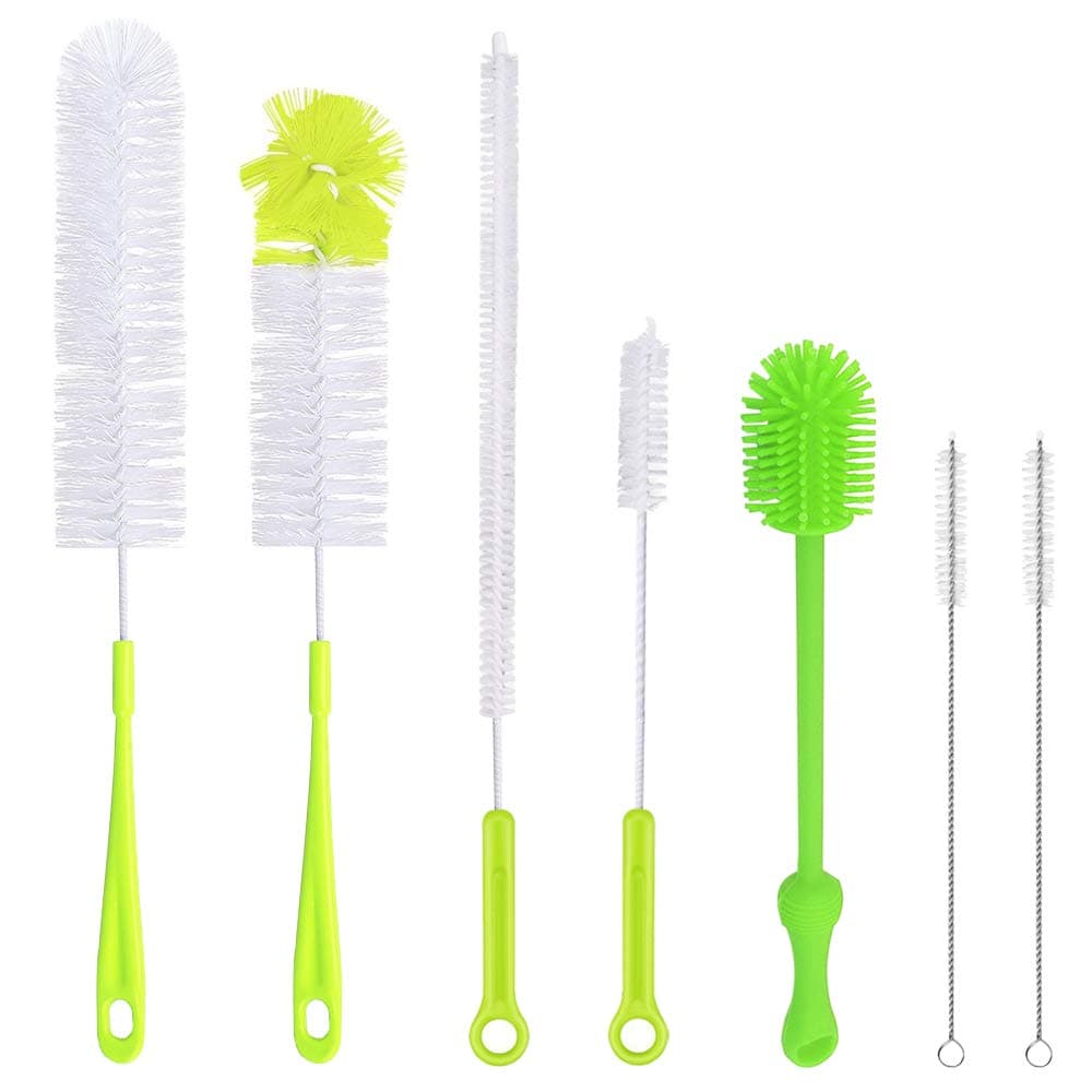 Set of 7,Multipurpose Bottle Brush Cleaning Set, findTop Bottle Cleaners for Baby Bottles, Washing Narrow Wine/Beer Bottles, Thermos, Sports Water Bottles, Plus Kettle Spout/Lid Brush