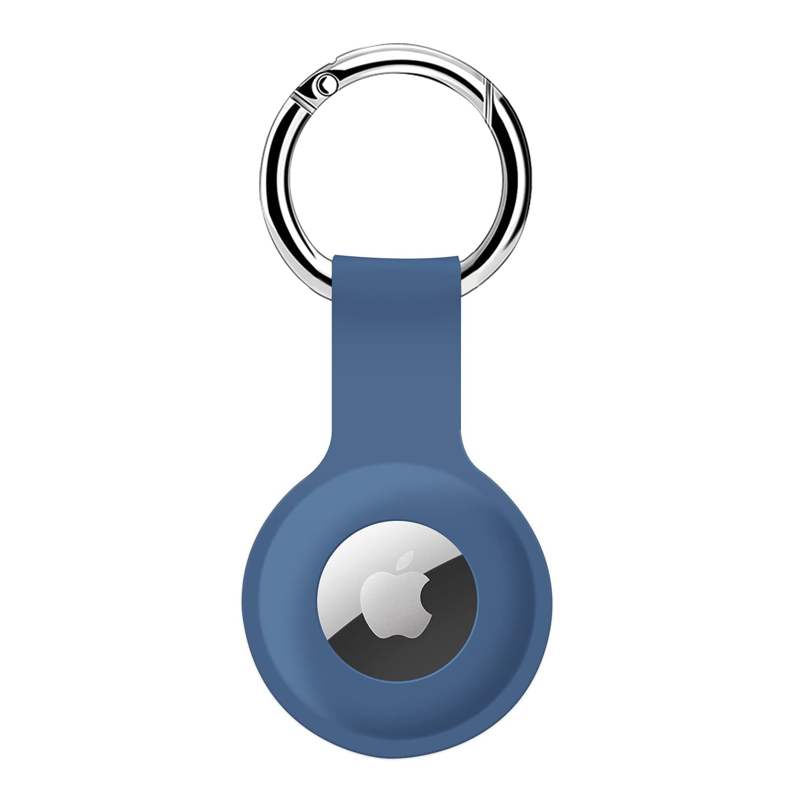 ColorCoral Silicone Case for Apple Air Tag/AirTag 2 Holder Keychain, Navy