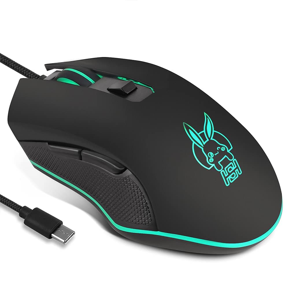 TTTLLNN RGB Gaming USB Game Macro Programming 2400 DPI Optical