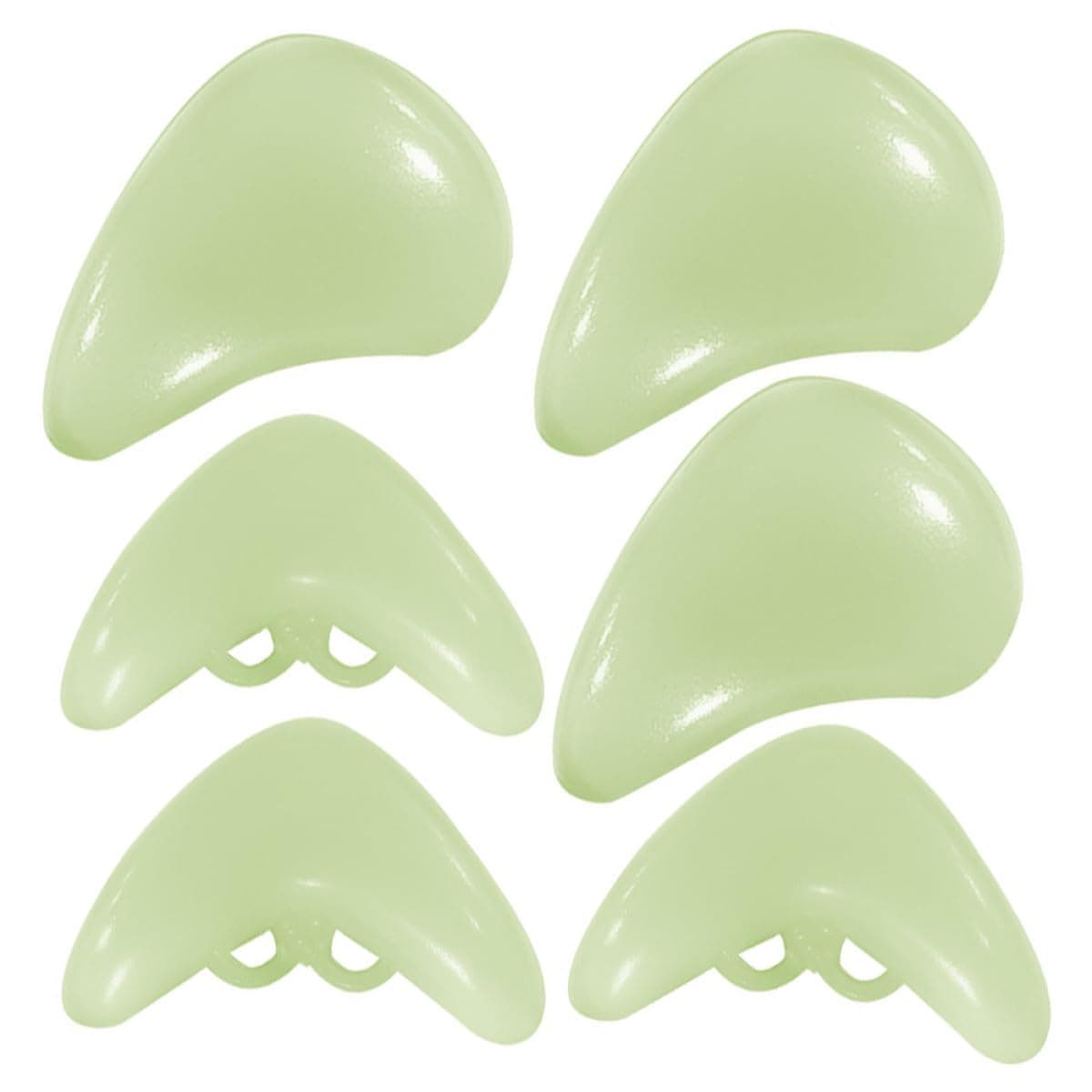 WATIIFUFU 6pcs Luminous Table Corner Protectors Corner Bumpers Adhesive PVC Safety Guards for Furniture Edges Desks Beds Cribs Stairwells Night Visibility