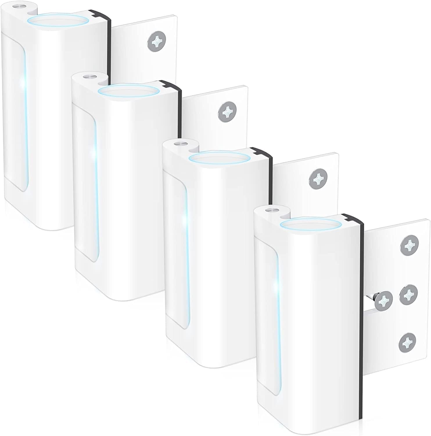 4 Pack Door Reinforcement Lock, Home Security Door Lock, Child Proof, White