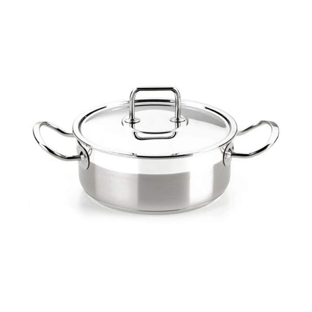 Bra Professional Casserole Dish with Stainless Steel Lid, Grey, 20 cm