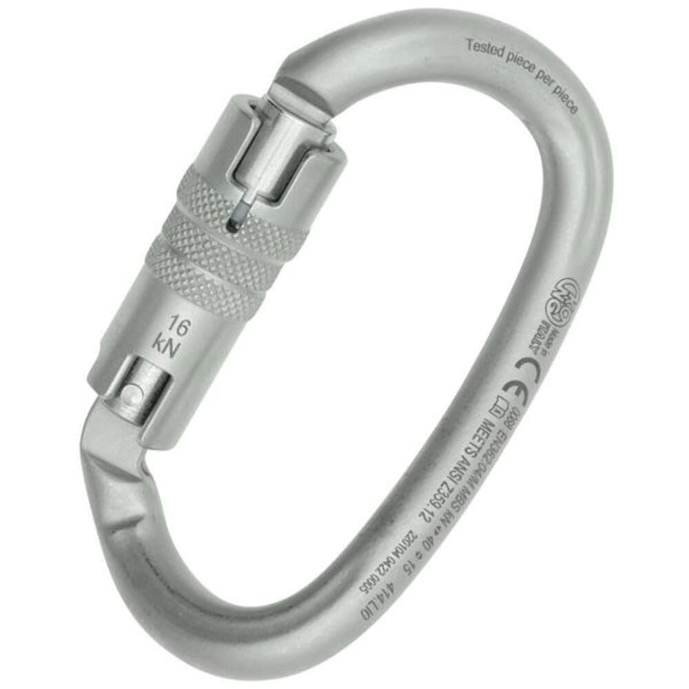 Kong Italy - Ovalone DNA Twist Lock ANSI Carabiner - Lunar White