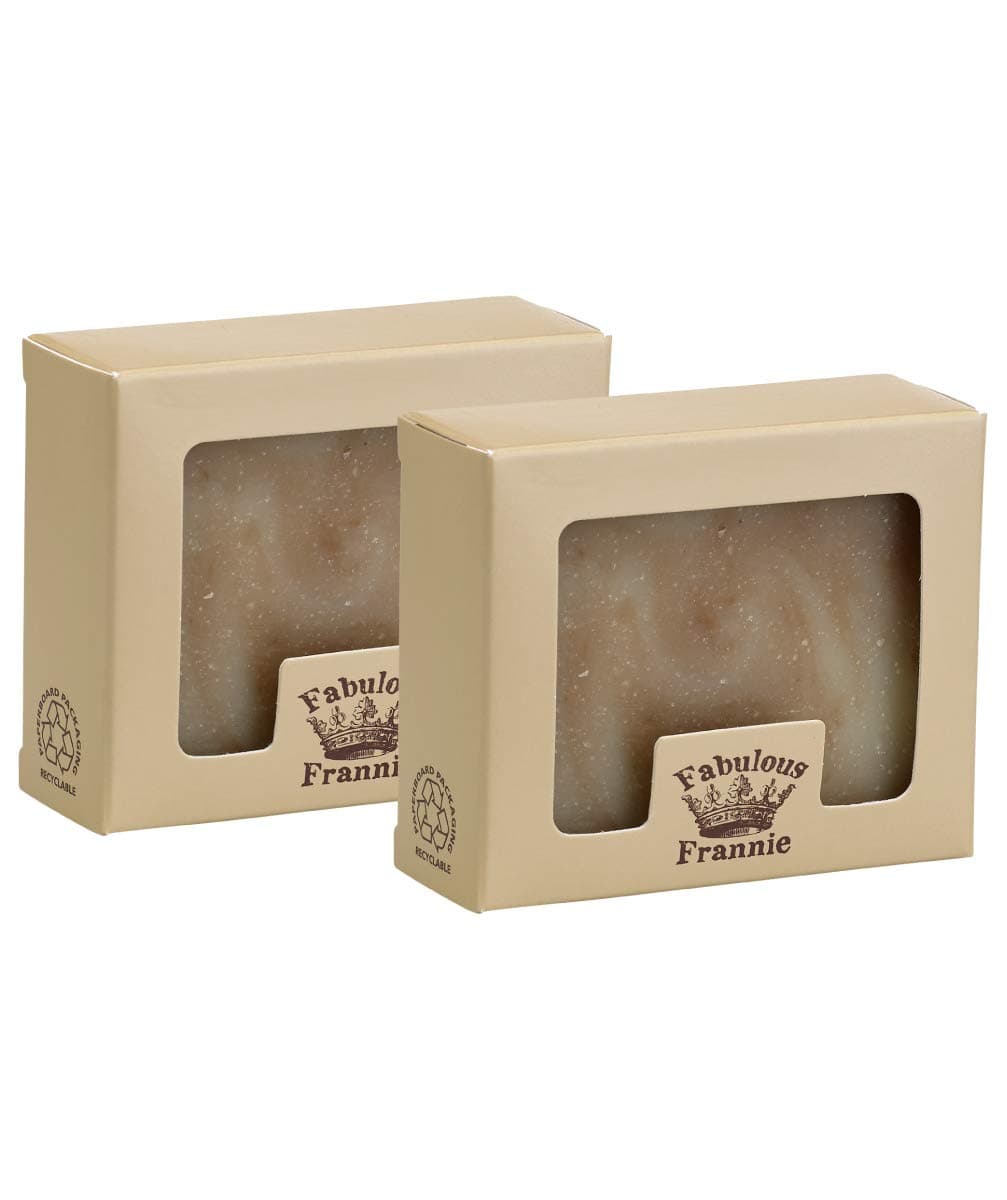 Fabulous Frannie Protect Essential Oil Herbal Soap Gift Set each made with Pure Essential Oils Clove, Cinnamon, Sweet Orange, Rosemary, Lemon and Eucalyptus 2pk - 4oz Bars