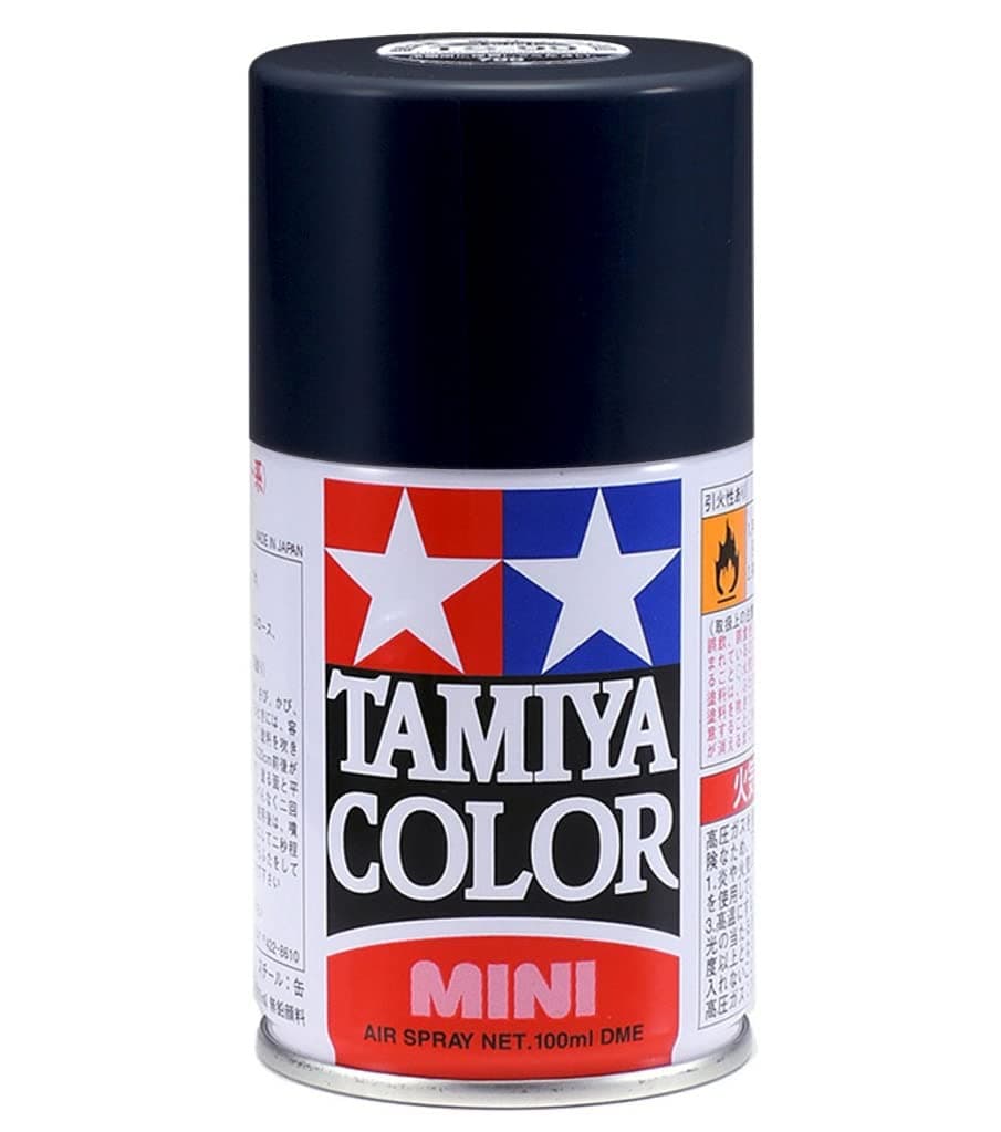 Lacquer Spray Paint, TS-63 NATO Black - 100ml Spray Can/Tamiya / 85063