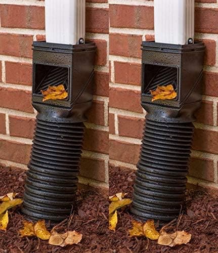 Amerimax 2 Pack 4400 Black InvisaFlow Downspout Strainer/Filter