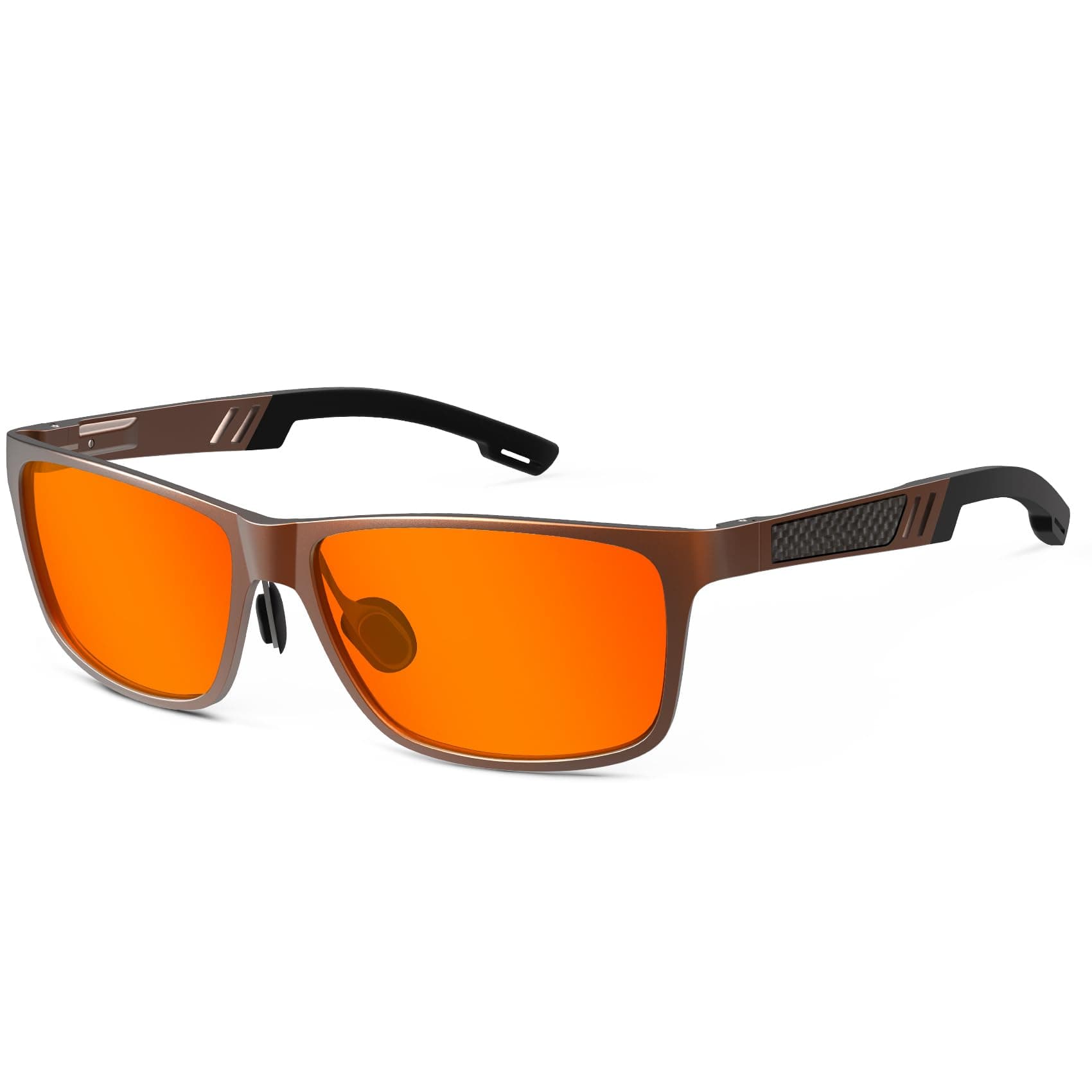 ANYLUV Blue Light Glasses Men Computer Gaming Blue Light Blocking Glasses Rectangle Metal Frame Anti Eyestrain Clear Lens