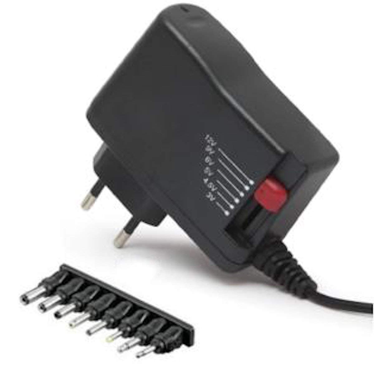 Karma Italiana ACR 519 Power Adapter/Inverter Indoor Black – Power Supply (Portable, Indoor, 110 - 220 V, 3 - 12 V, Black, AC to DC)