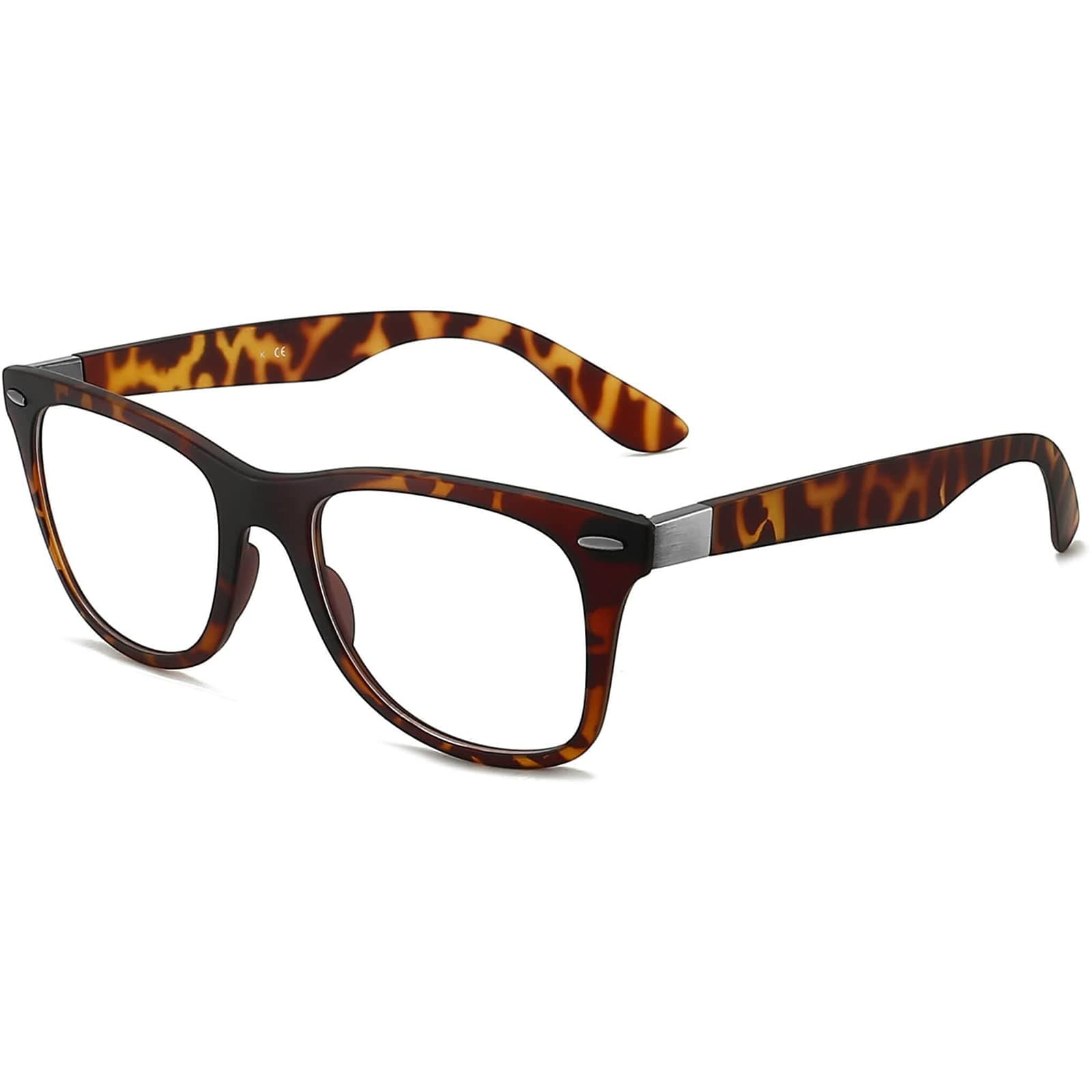 ANRRI Square Blue Light Blocking Glasses for Women Oversized Thick Computer Eyeglasses with Metal Studs