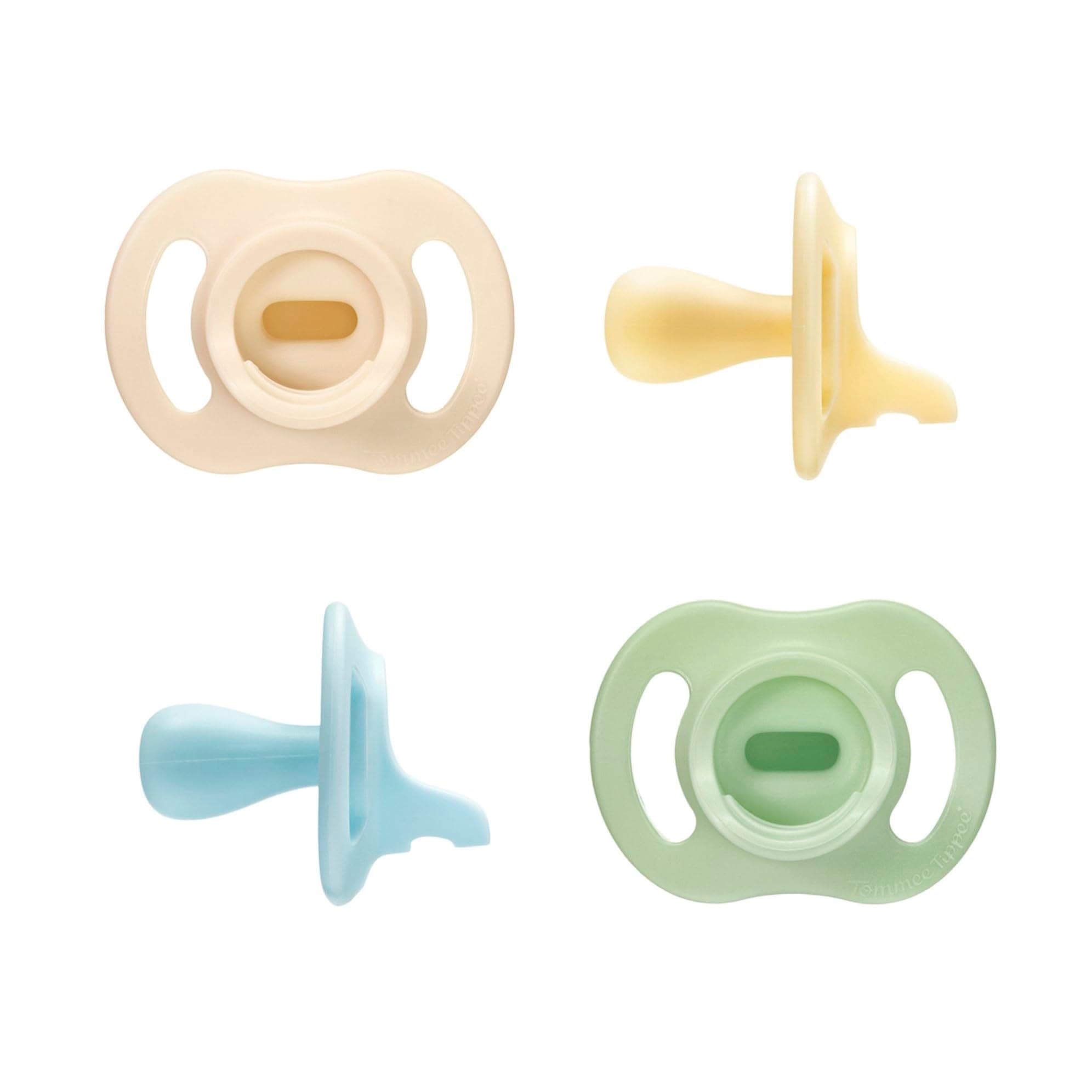 Tommee Tippee Ultra-Light StayPut Pacifier, 0-6 Months, Pack of 4