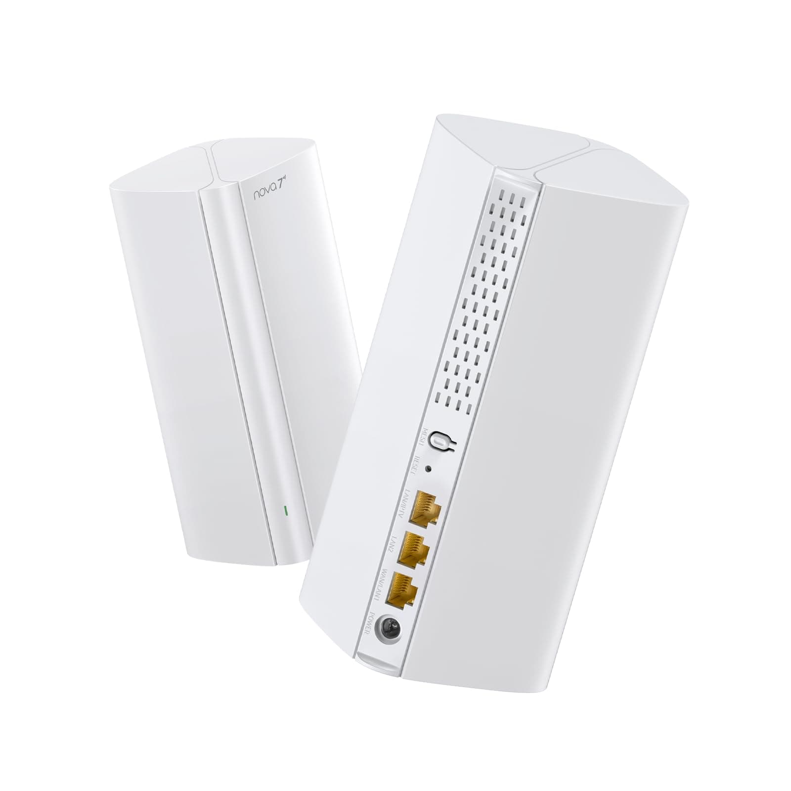 Tenda WiFi 7 Mesh System BE5100 – Dual-Band, Covers up to 4,600 Sq. Ft., 1×2.5G & 2×1G Gigabit Ports, Ethernet Backhaul, MLO, VPN, Seamless Roaming – ME6 Pro (2-Pack)