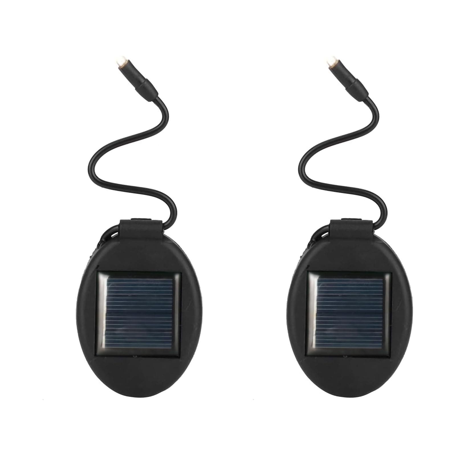 U-Vathing 2 Pack Solar LED Flower Pot Light, Outdoor Indoor Garden Planter Colored Lamp, Decorative Patio Landscape Lighting (Black)