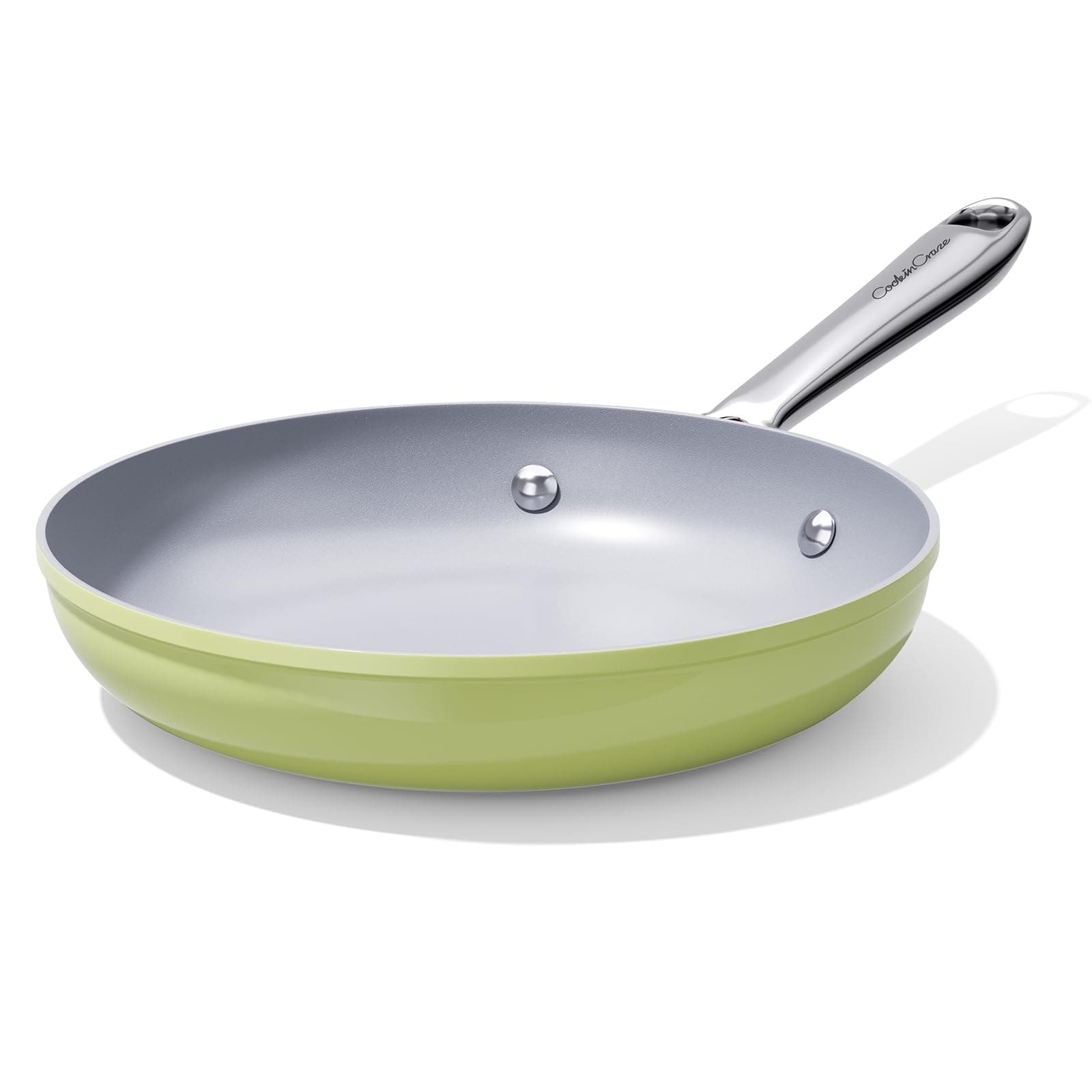 CookinCraze Premium Ceramic Frying Pan, 8 Inch Nonstick Egg Skillet