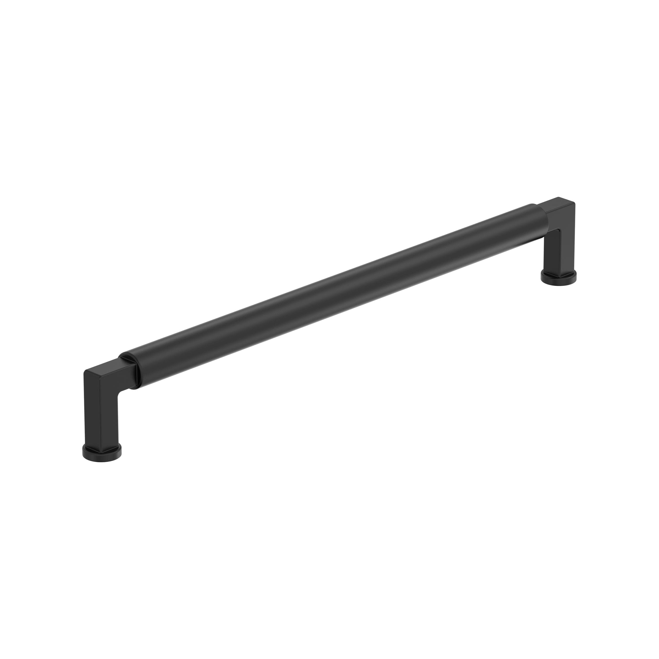 Amerock Balon 10-1/16 inch (256mm) Center-to-Center Matte Black Cabinet Pull, BP37488MB