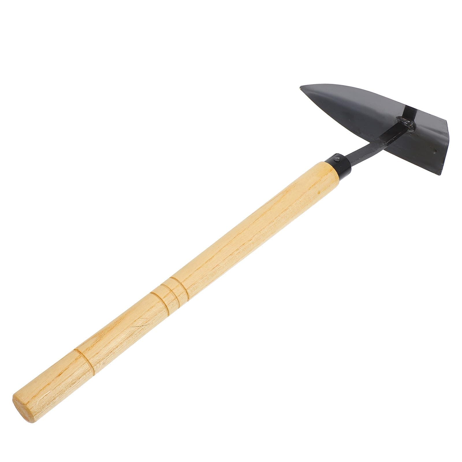 OKUMEYR Sturdy Wooden Handle Labor-Saving Hand Digger Tool for Gardening Steel Hoe with Sturdy Wood Steel