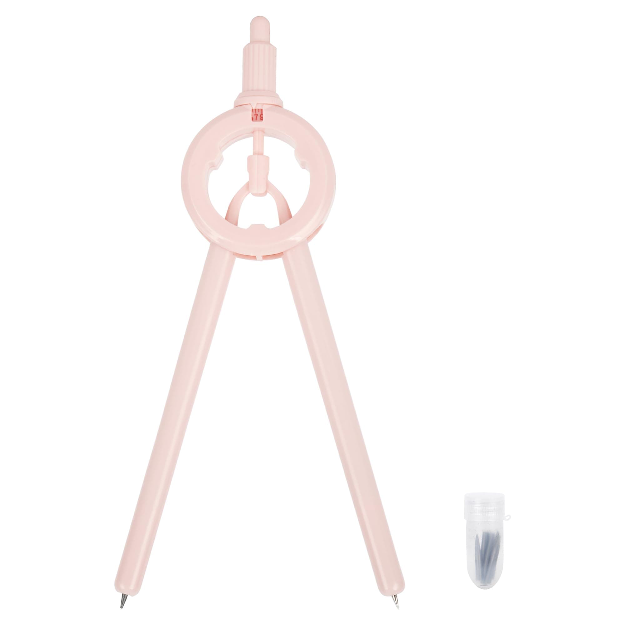 LABANCA 8 Pcs Compass Set with Protractor Rulers Pencil for Math Geometry (Pink8671)