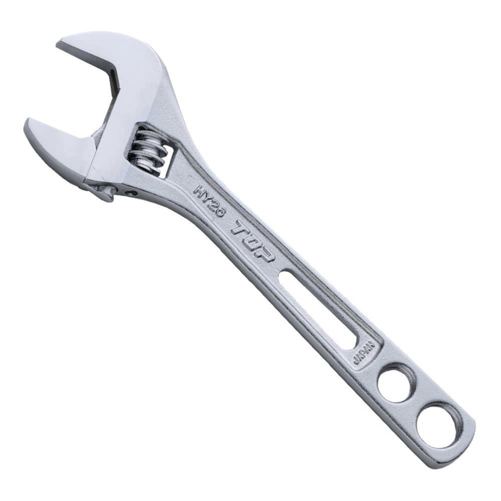 TOP 6 inch Adjustable Wrench Thin and Light Body for Tight Spaces | Super Heavy Duty Extra Wide Opening Jaw Crescent Wrench | Made in Japan