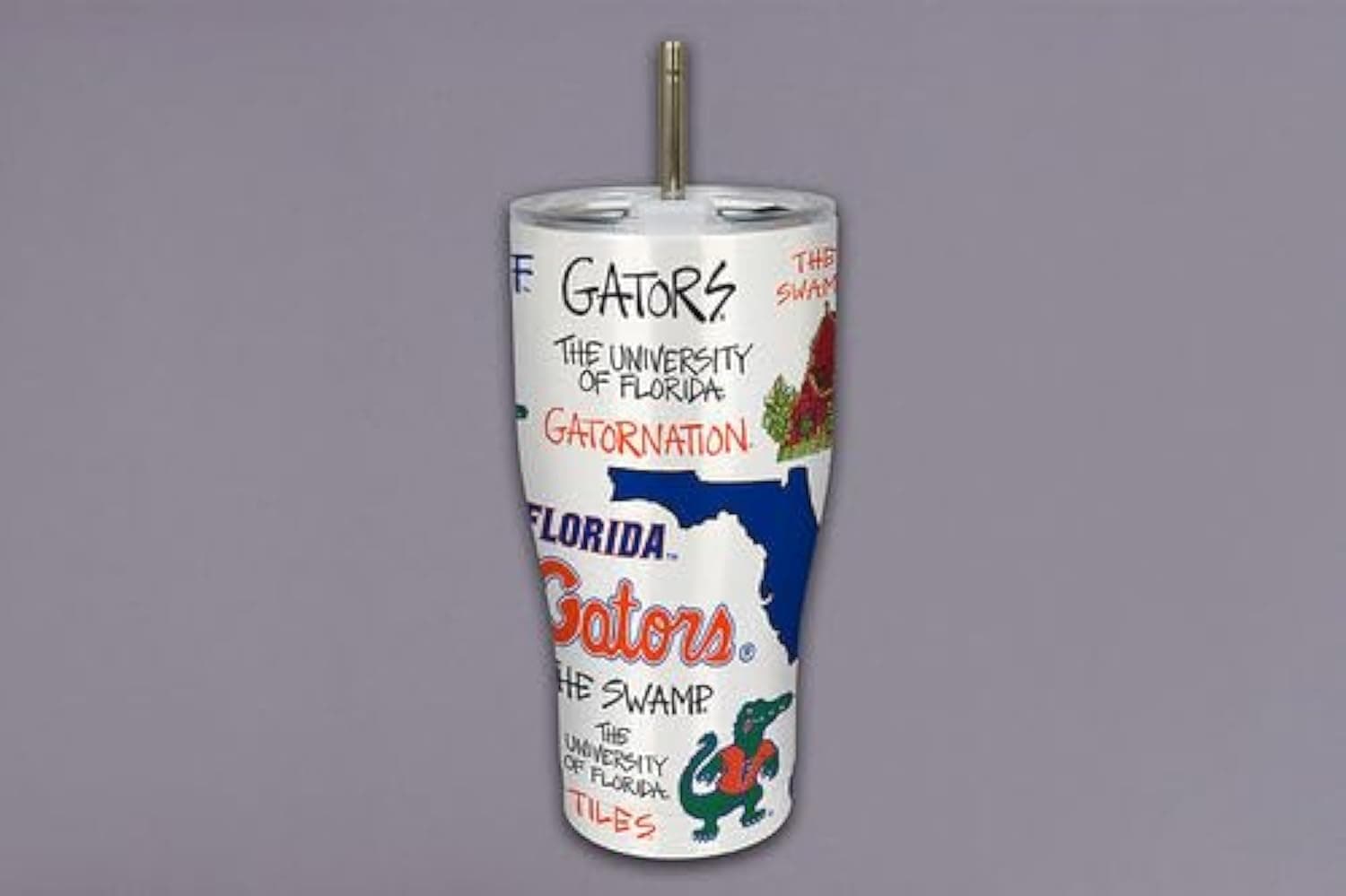 Magnolia Lane University of Florida Icon Metal Tumbler, Outdoor Drinking Beverage