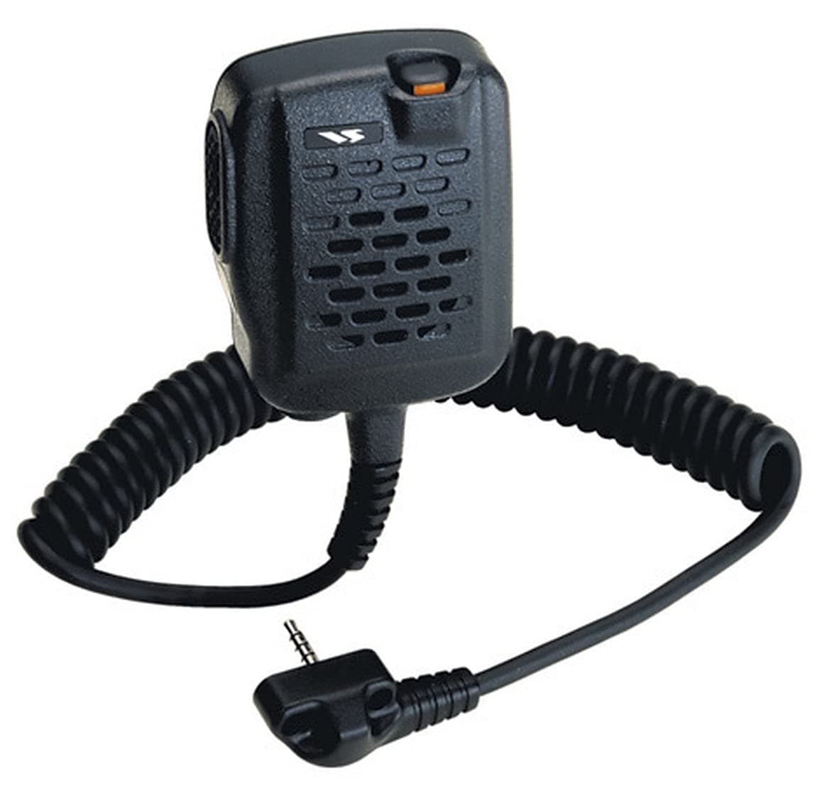 Vertex MH-45B4B Noise Cancelling Speaker Microphone, Black, 1 Channel, 3.5mm Jack, 76dB SNR, 20Hz-20kHz, Karaoke Machine Compatible