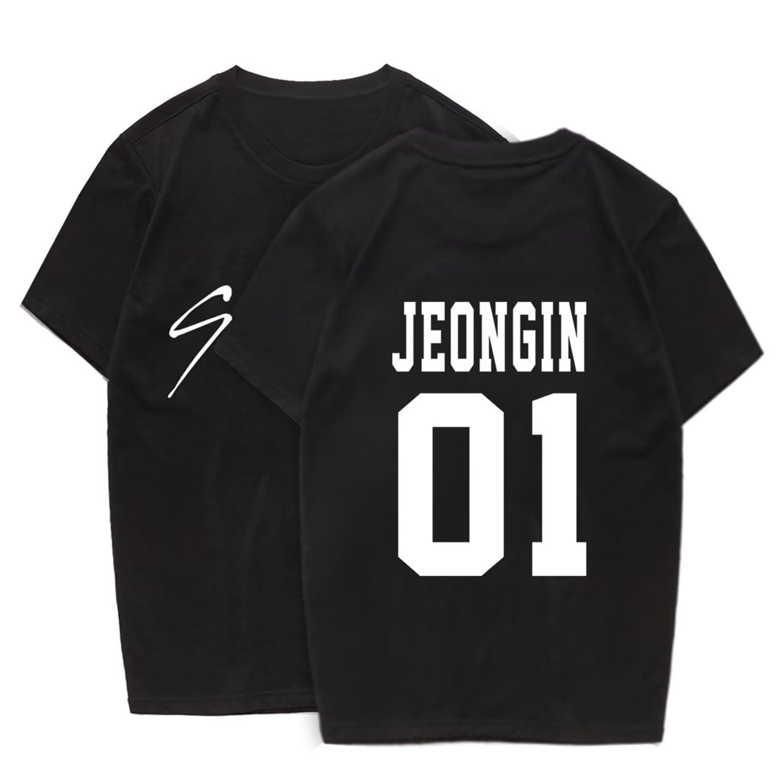 KPOP Skz Felix Merch T-Shirt Skz Bangchan Support Shirt Han Jisung Hyunjin Minho Changbin Shirt Unisex Tee Top,Jeongin,M
