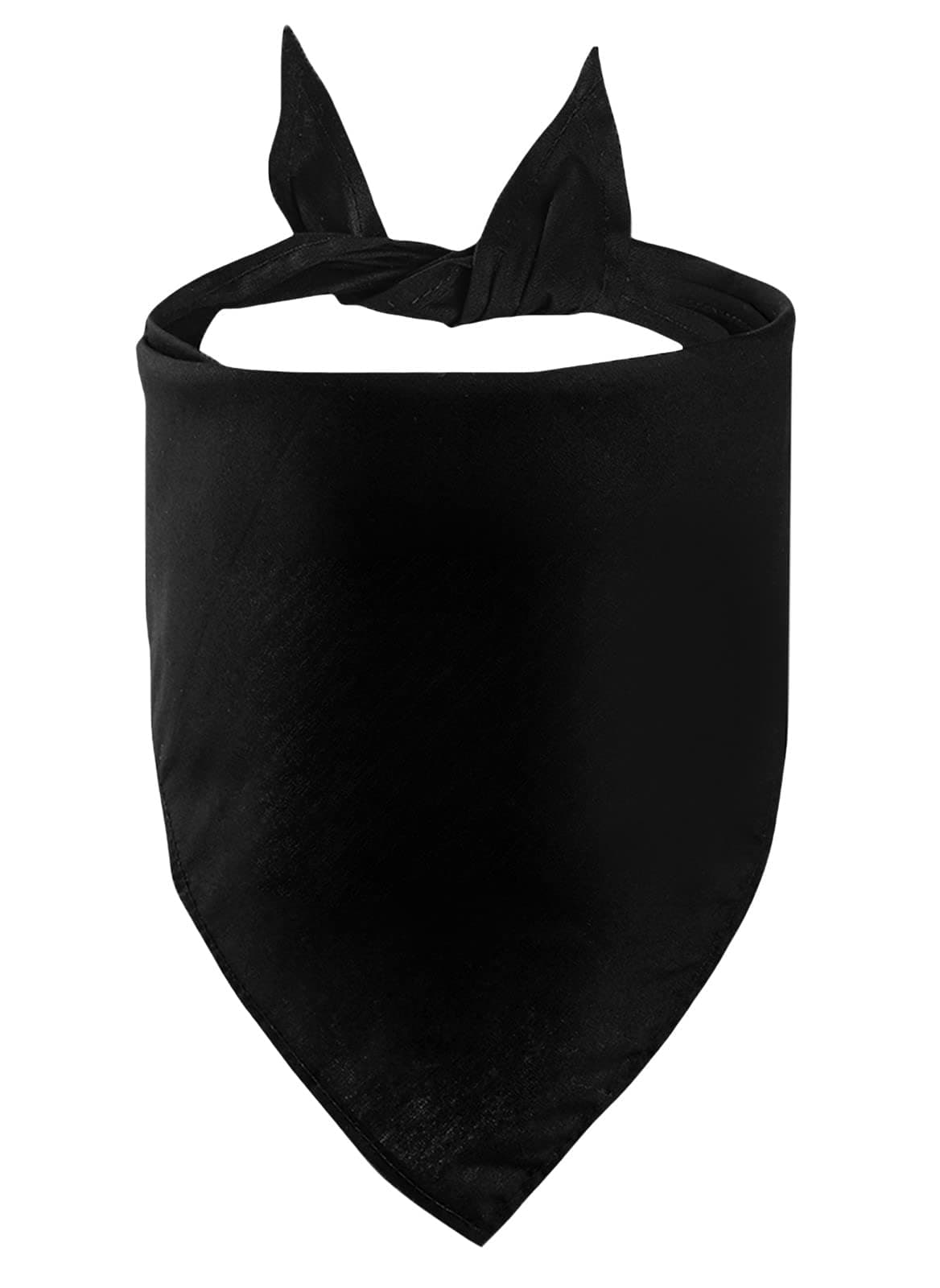 Petitebella Single Color Pet Bandana (Black, Small)