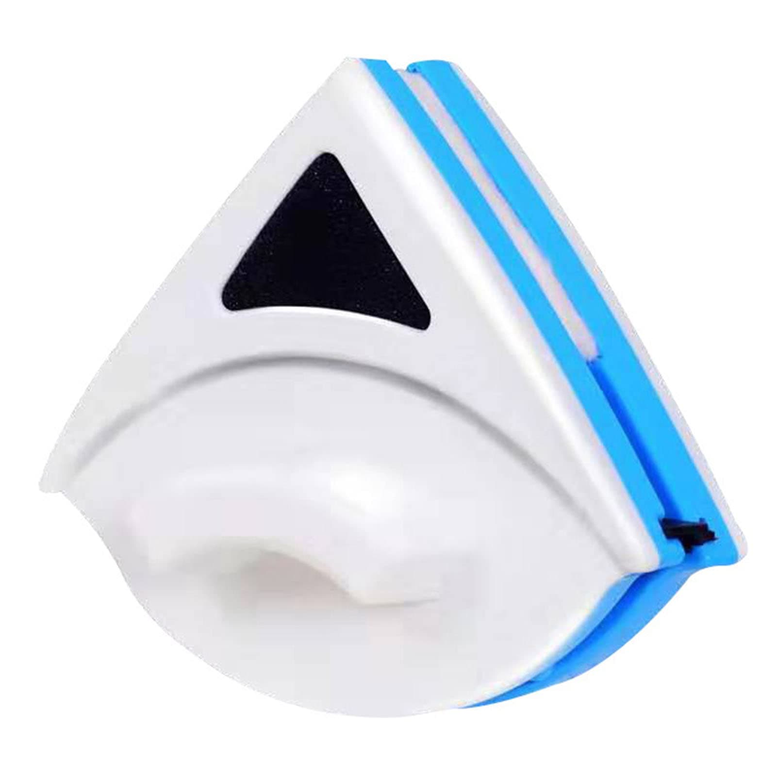 Magnetic Window Cleaner, Double Side Triangle Shape Glass Wiper Magnetic Glider Washing Brush for Sliding Doors Shower Screens Mirrors P3 to 8mm