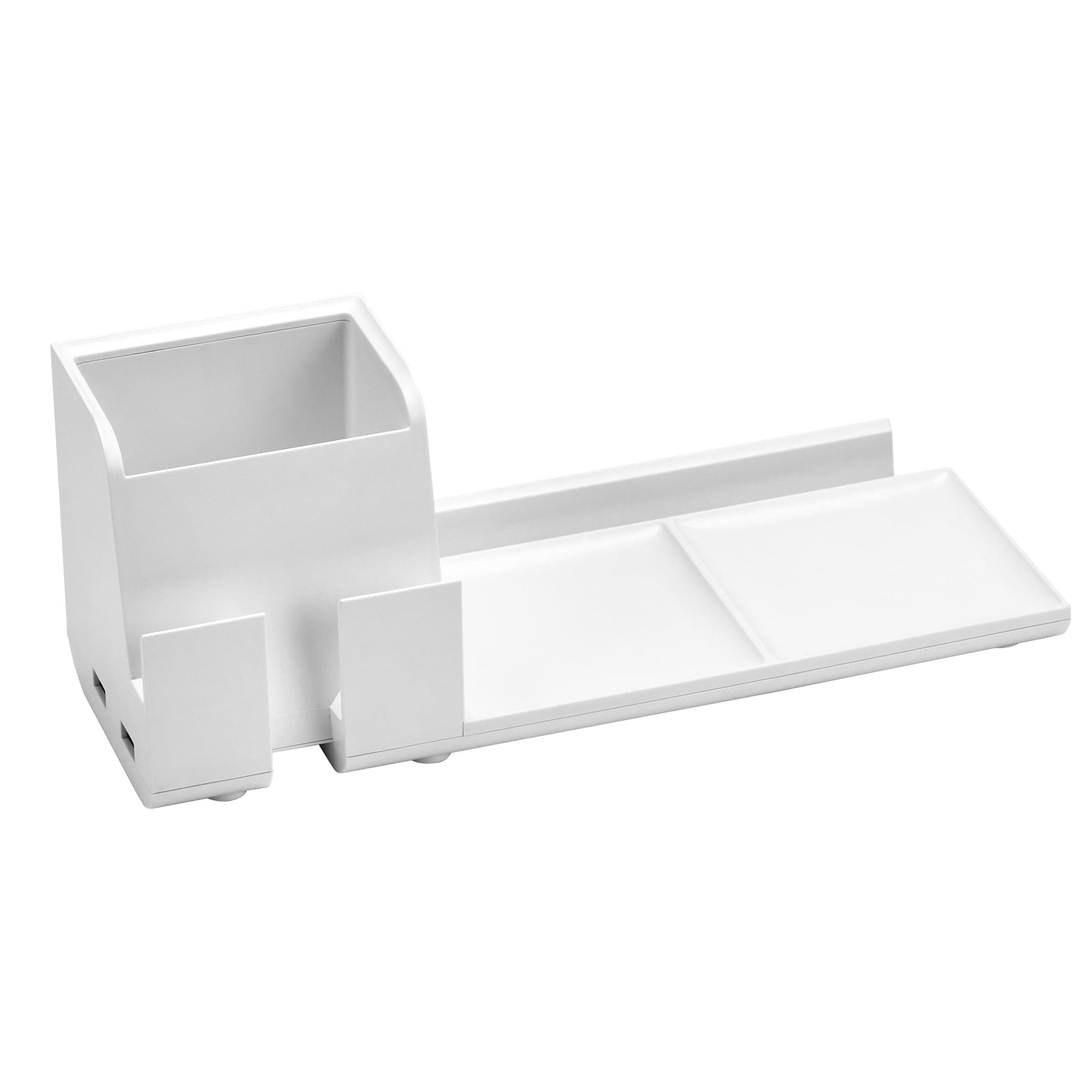 Bostitch Office Konnect Charging Station Desk Organizer Base, USB Phone Stand Compatible with Cell Phones & Tablets, White (KT2-BASEPHONE-WHT)